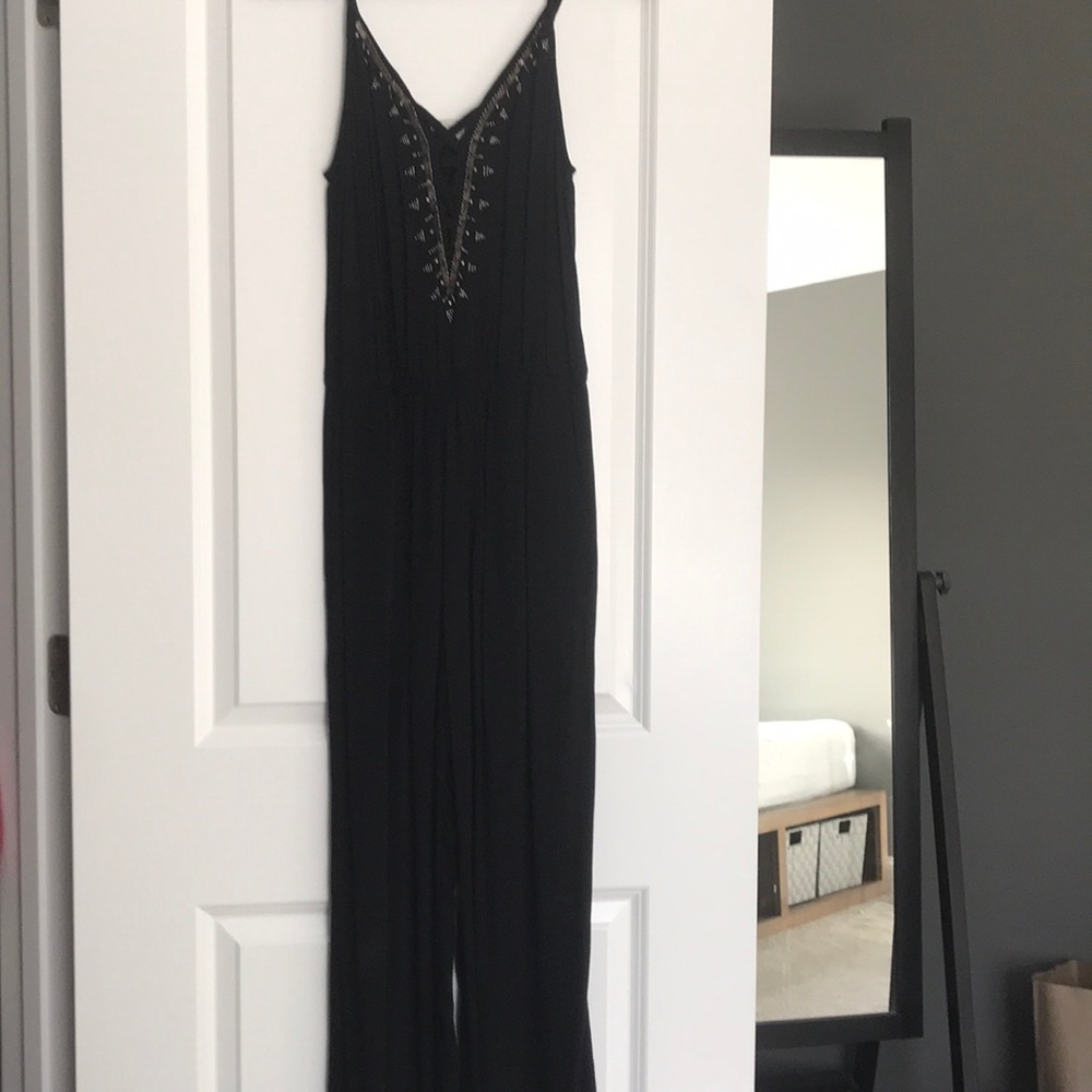 American eagle black jumpsuit